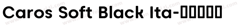 Caros Soft Black Ita字体转换